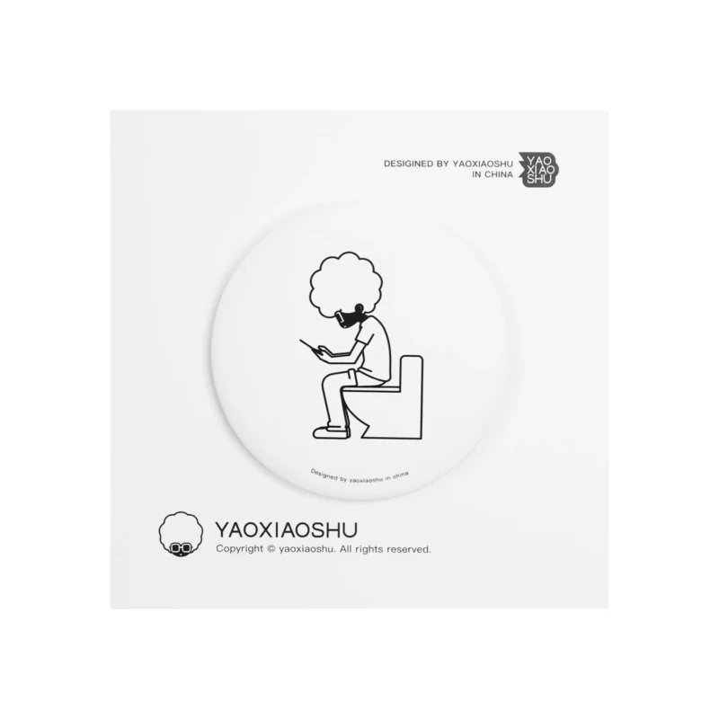 吧唧｜故事系列  7款 58mm - 灵感马桶